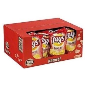 lays naturel chips doos 20x40gr