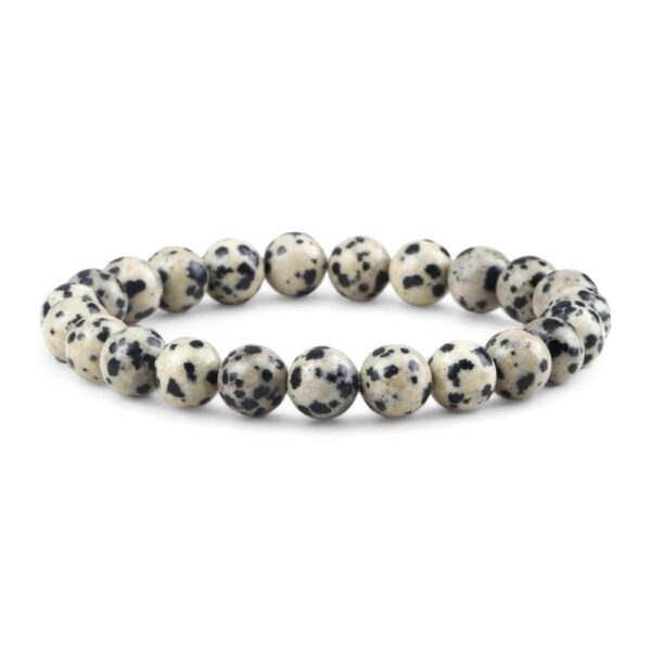 Jaspis Dalmatiër Armband Kralen 8mm