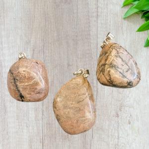 rhodoniet edelsteen ketting