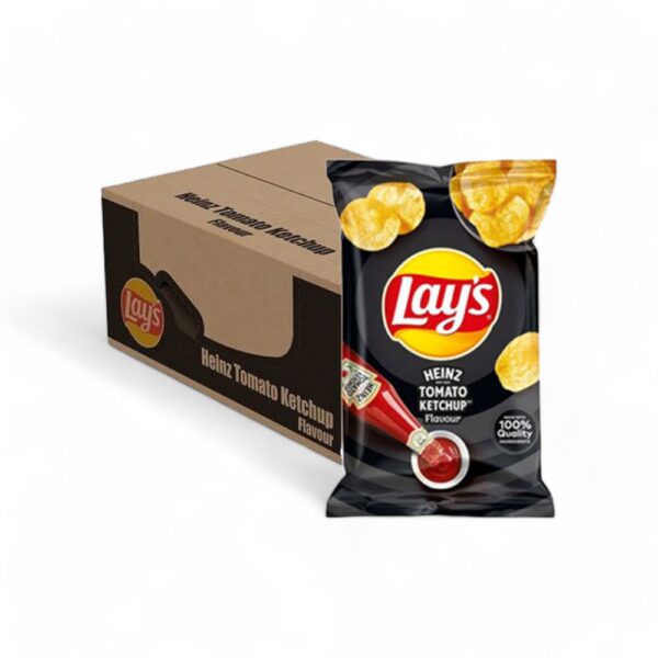 Superpromo lays tomato ketchup chips doos 20x40gr