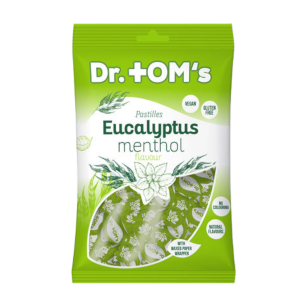 DR TOM EUCAMENTHOL 150GR ZAKJES