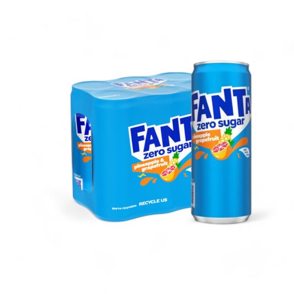 Fanta Zero Sugar Pineapple Grapefruit 6x33cl