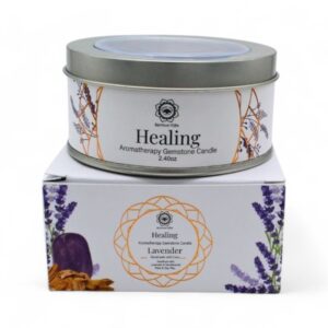 Edelsteen Kaars - Lavendel - Healing