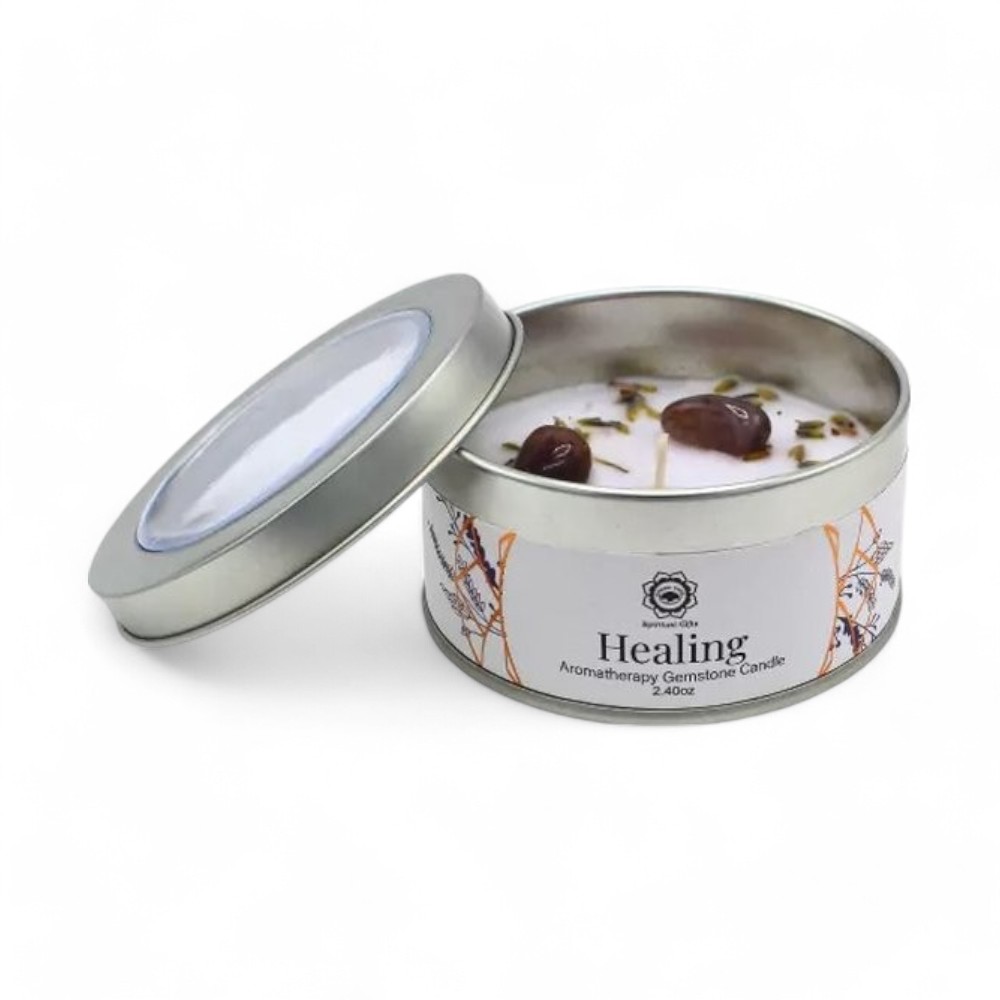 Edelsteen Kaars – Lavendel – Healing Edelsteen Kaars - Lavendel - Healing