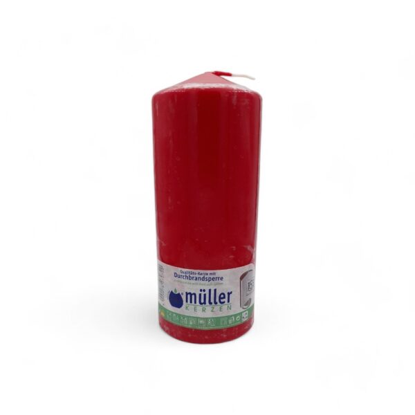 Müller Cilinder Kaars 20x8cm 100u Rood