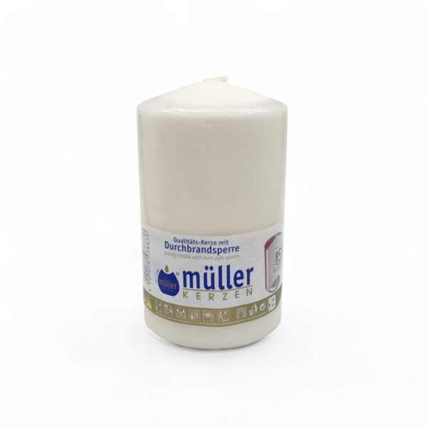 Müller Cilinderkaars 13x8cm 55u Wit