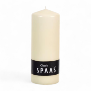 Spaas Cilinderkaars 20x8cm 100u Ivoor