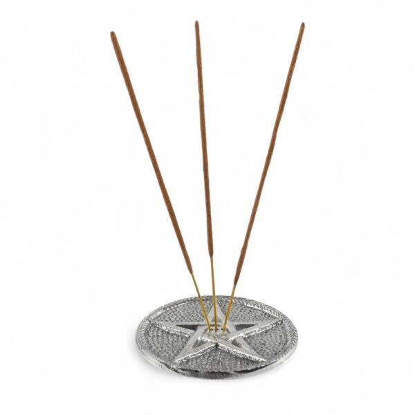 Wierook houder Zilver Pentagram