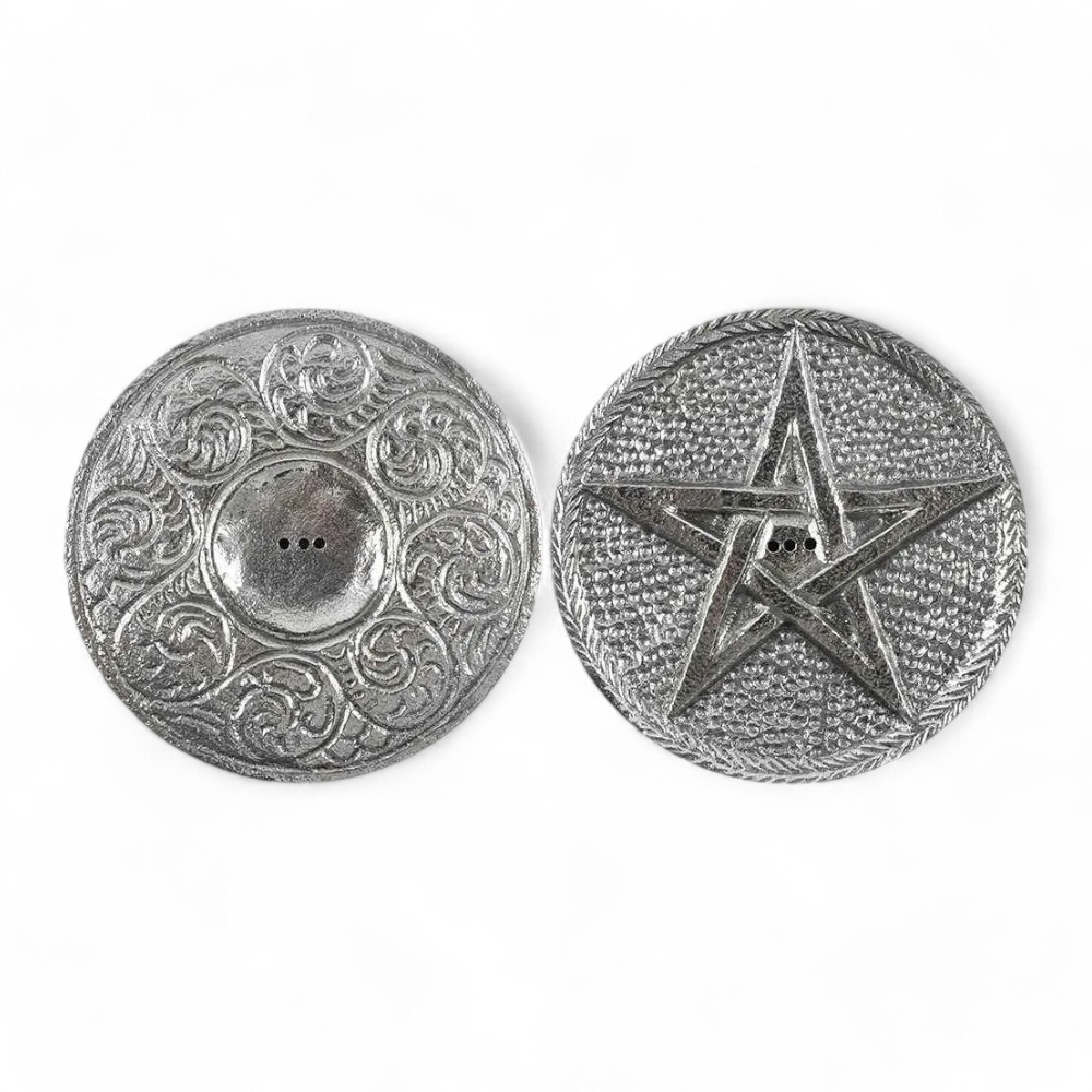 Wierook houder Zilver Pentagram