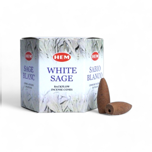 wierook backflow 40kegels white sage (HEM)