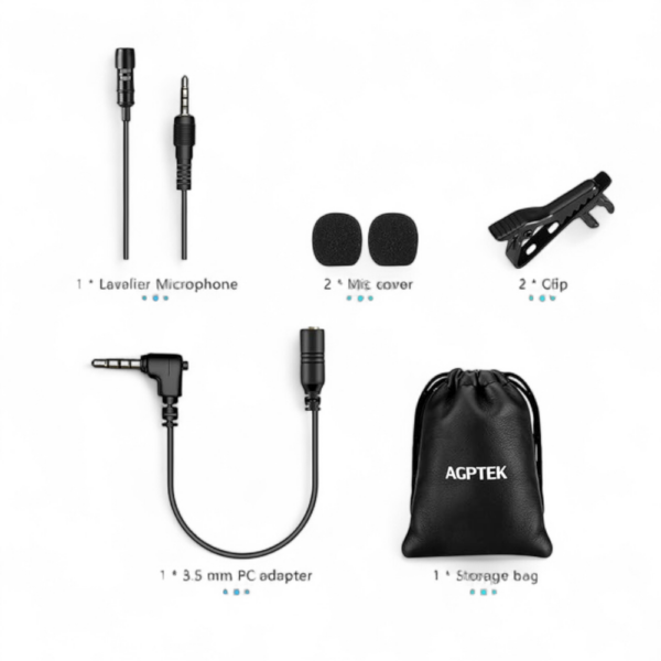 AGPTEK microfoon voor mobiele telefoon en pc,