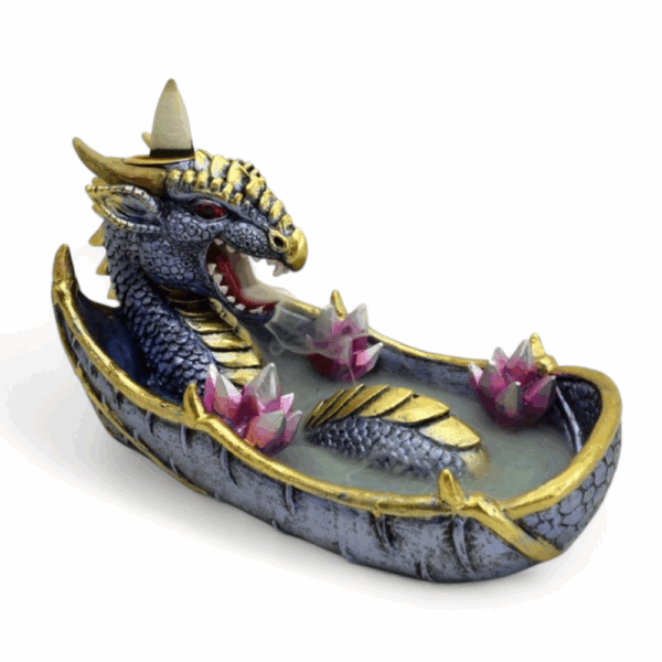 Amethist CR dragon backflow wierookbrander