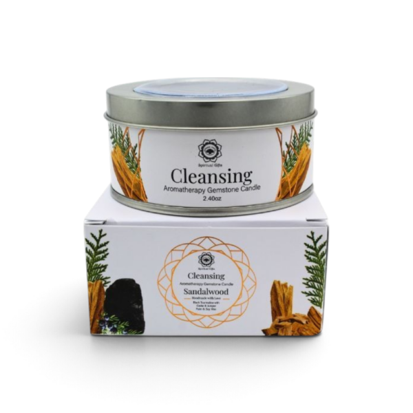 Edelsteen Kaars - Sandalwood - Cleansing