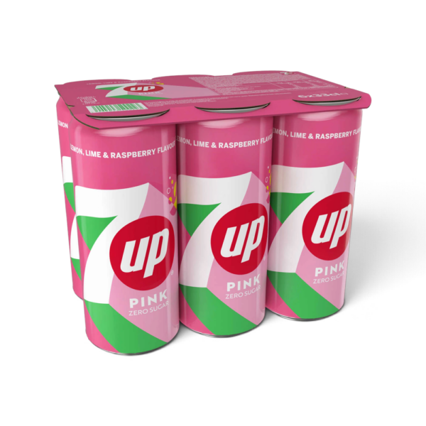 7Up Zero Sugar Pink Lemon lime&Raspberry 6x33cl
